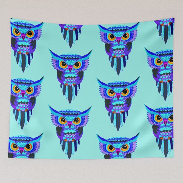 Item preview, Magestic blue owl designed and sold by StylishSpectrum.
