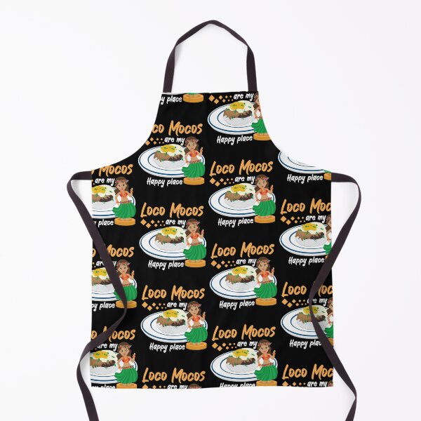 Item preview, Loco Mocos Are My Happy Place Hawaiian Breakfast Food print designed and sold by jakehughes2015.