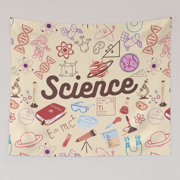 Item preview, Science Physics Maths Biology Chemistry Illustration, Shapes & Formula designed and sold by labstud.