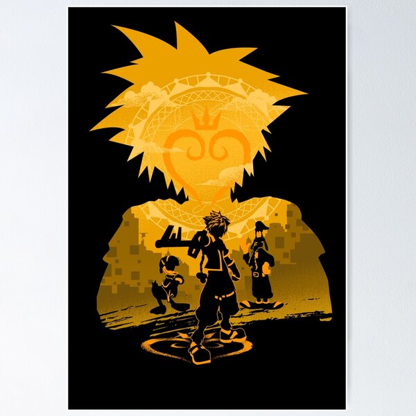 Vista previa del artículo con la obra «Silueta de Keyblade Sora», diseñado y vendido por Hypertwenty Designs.