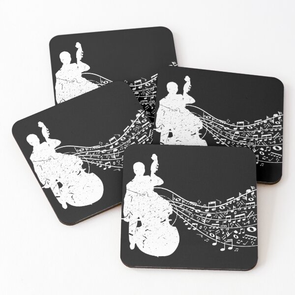 Item preview, Cool Graphic Jazz Lovers Upright Bass Player design design designed and sold by Lisbob.