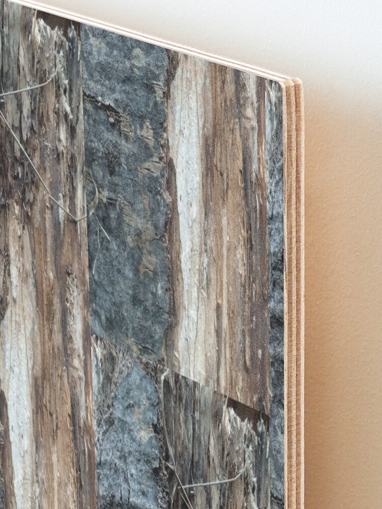 Alternate view of Log up close 1 Mounted Print