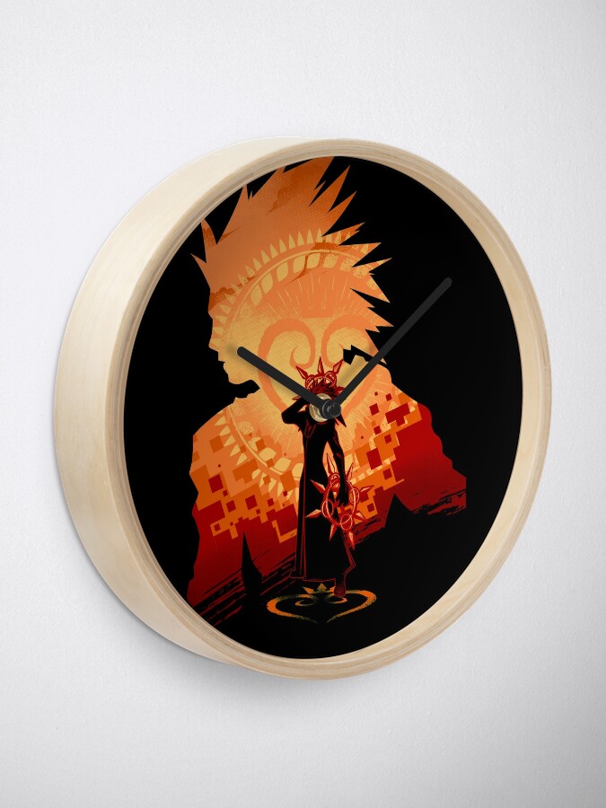 Kingdom Hearts Pattern Ver 2 Clock for Sale by MeMinch