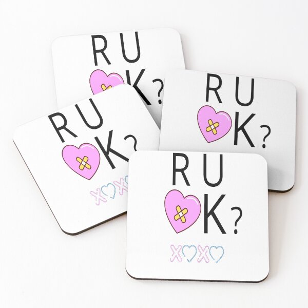 Item preview, R U OK? U Ok Hun? pink heart designed and sold by Spiritualish.
