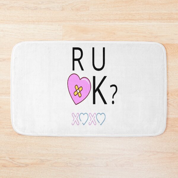 Item preview, R U OK? U Ok Hun? pink heart designed and sold by Spiritualish.