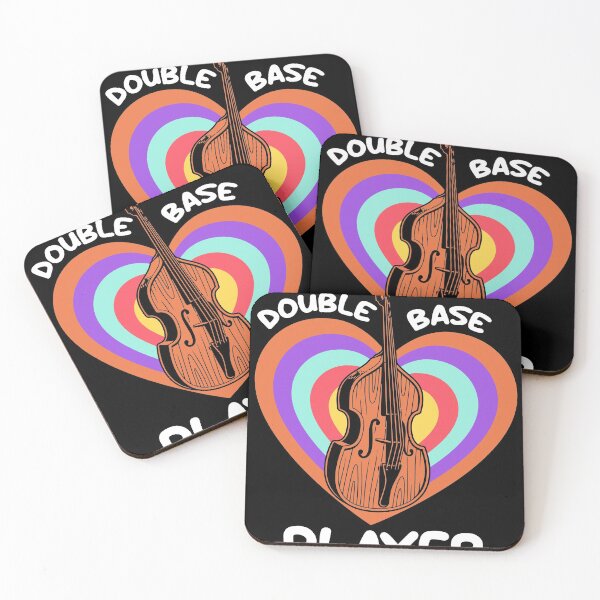 Item preview, Cool Graphic Jazz Lovers Upright Bass Player design print designed and sold by Lisbob.