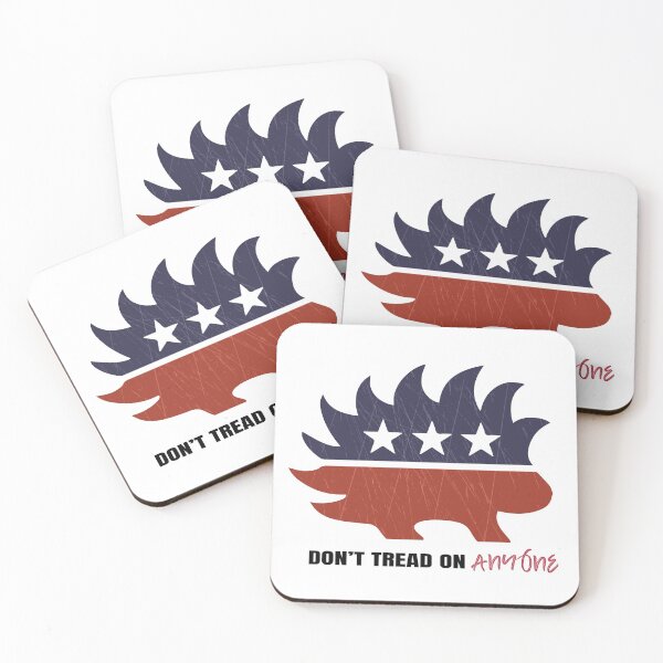 Item preview, Libertarian Porcupine : Don't tread on anyone designed and sold by renderhome.