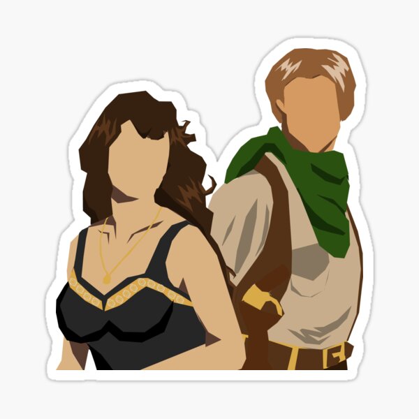 Evie and Rick Sticker