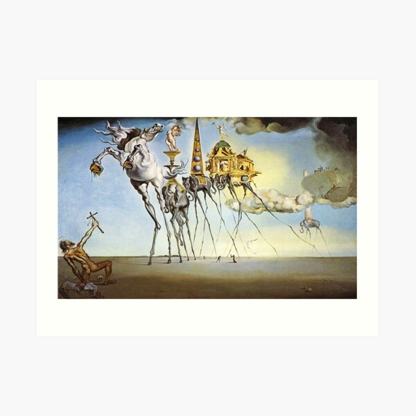 "Die Versuchung des Heiligen Antonius von Salvador Dali" Kunstdruck von MaraAyvazyan Redbubble