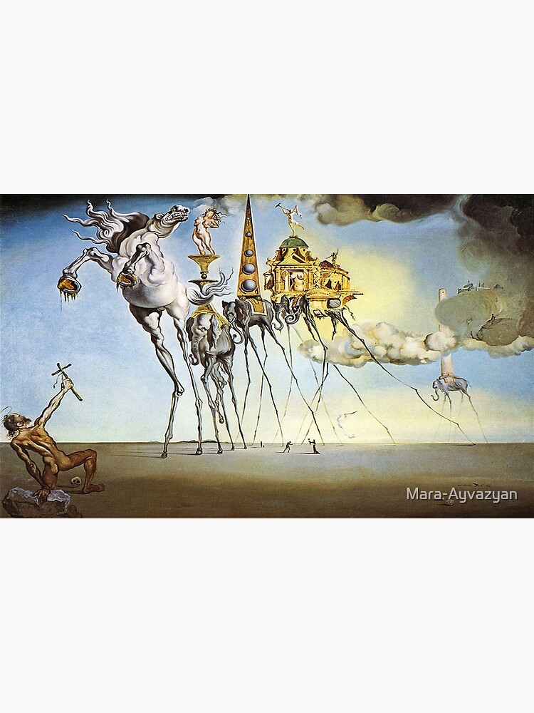 The Temptation of Saint Anthony by Salvador Dali Canvas sold by Red ...