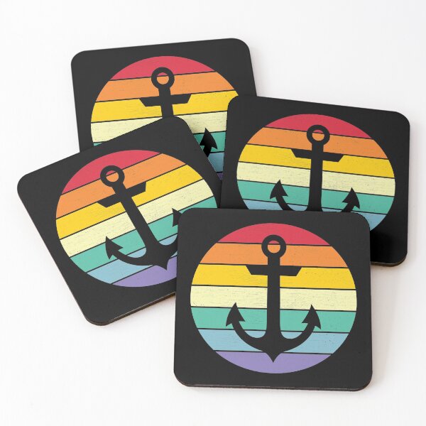 Item preview, Vintage Distressed Sunset Anchor designed and sold by AdventureTee.