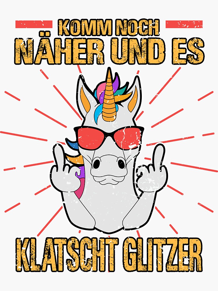 EZYshirt® Damen Hoodie 'Wenn Ich Gleich Von Meinem Einhorn Steige' - Glitzer Design Kapuzenpullover