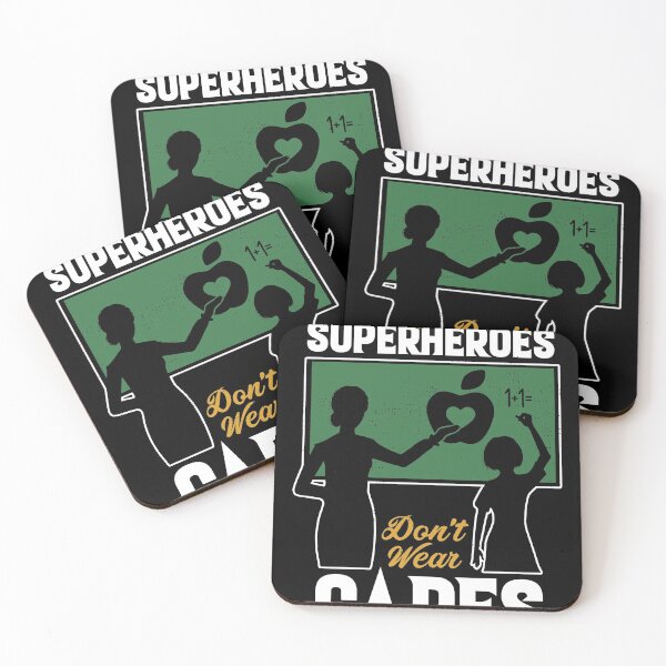 Item preview, Real Superheroes Don't Wear Capes Teacher design, Teaching T design designed and sold by Lisbob.