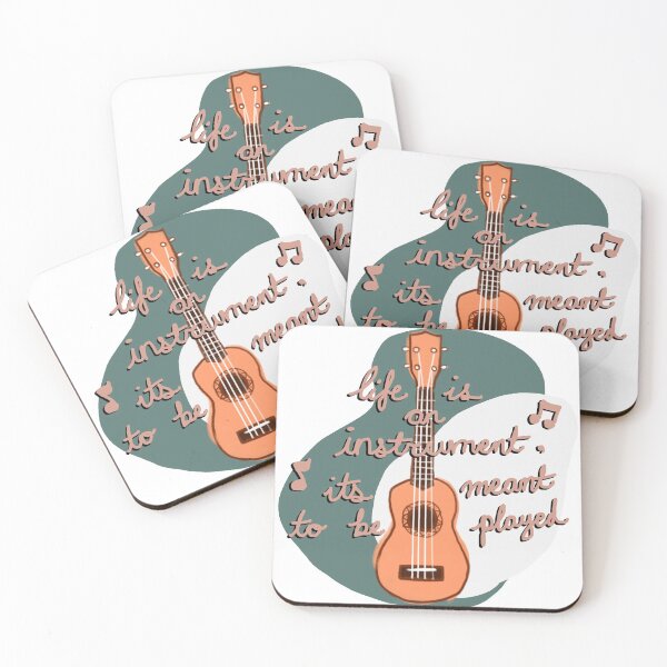 Item preview, ukulele(emerald green / beige) - Life is an instrument, it's meant to be played! designed and sold by citrusapple.