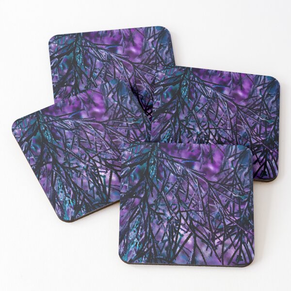 Item preview, Dark Purple Sky Pine Pattern designed and sold by wildjellybeans.