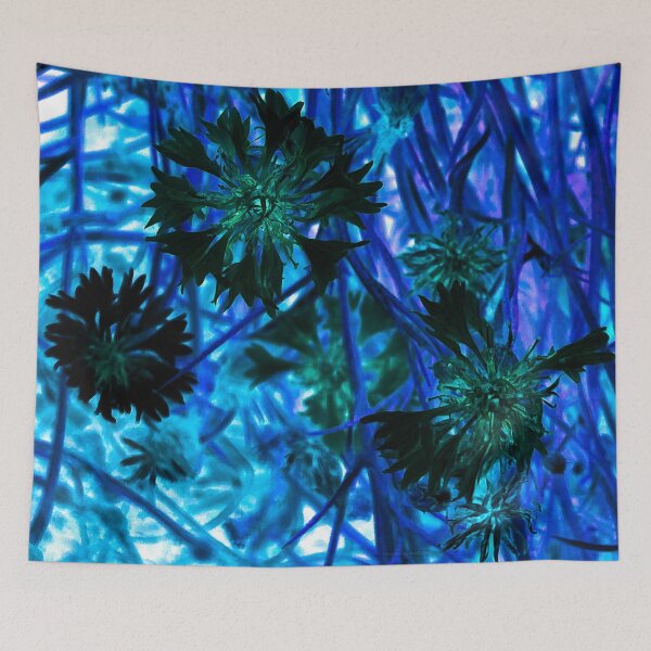 Item preview, Blue Cold Flowers designed and sold by wildjellybeans.