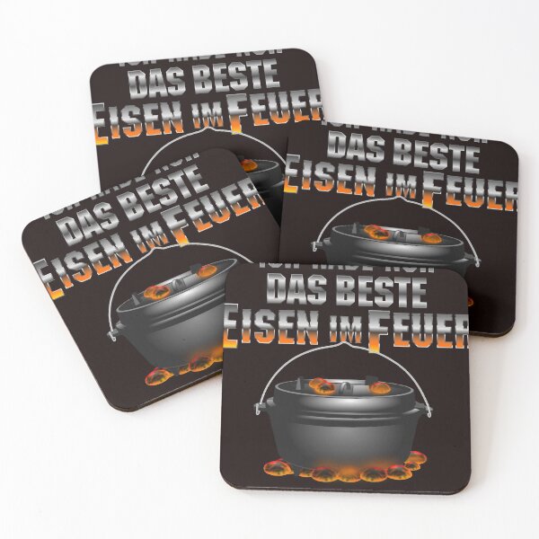 Item preview, Dutch Oven iron in the fire designed and sold by Spassprediger.