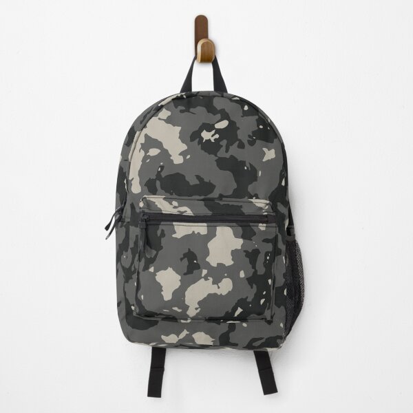 Item preview, Gray Camo Palette Knife Camouflage Patterns in Grey Shades and Black designed and sold by ShopieHome.