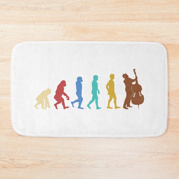 Item preview, Cool Graphic Jazz Lovers Upright Bass Player design print designed and sold by Lisbob.