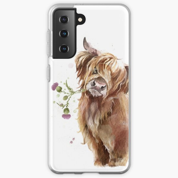 Highland Cow Funda blanda para Samsung Galaxy
