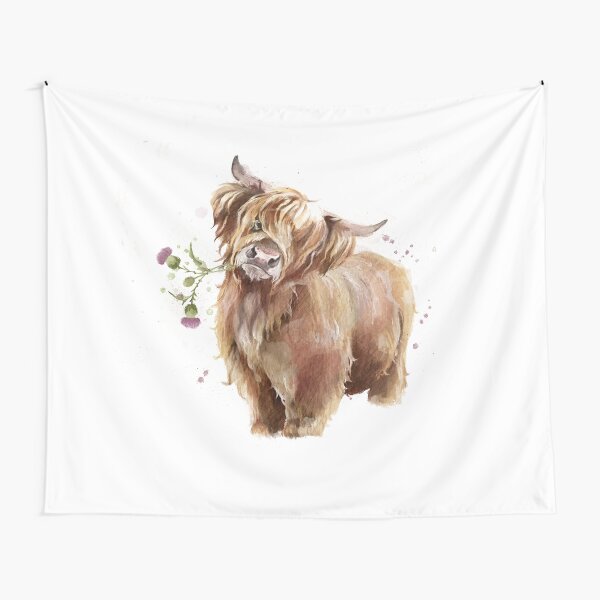 Highland Cow Tapestry