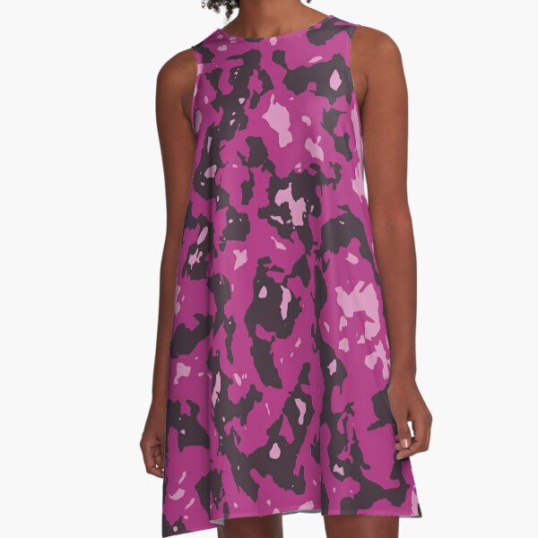 pink camouflage dress