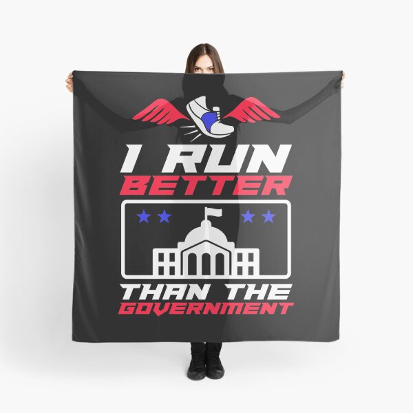 Item preview, Funny I Run Better Than The Government Gift design print designed and sold by Lisbob.