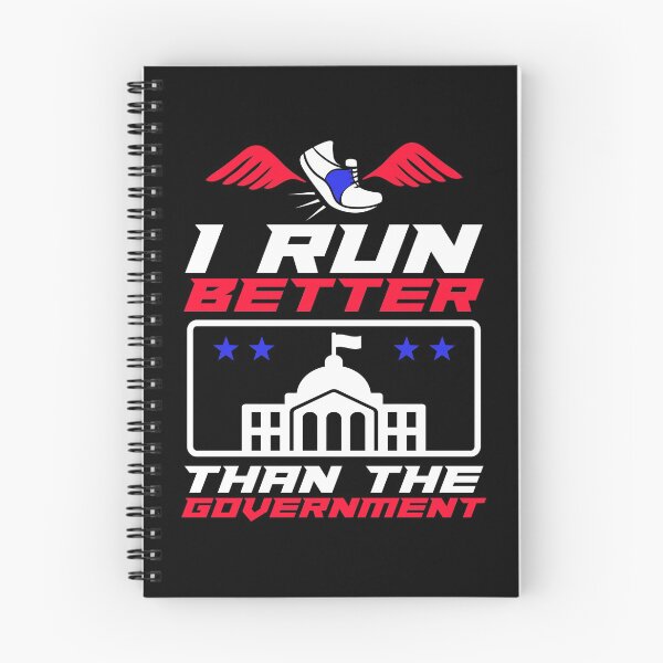 Item preview, Funny I Run Better Than The Government Gift design print designed and sold by Lisbob.