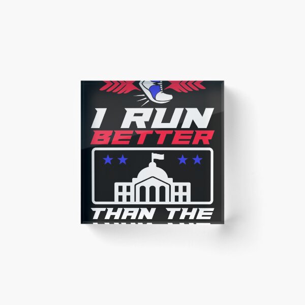 Item preview, Funny I Run Better Than The Government Gift design print designed and sold by Lisbob.