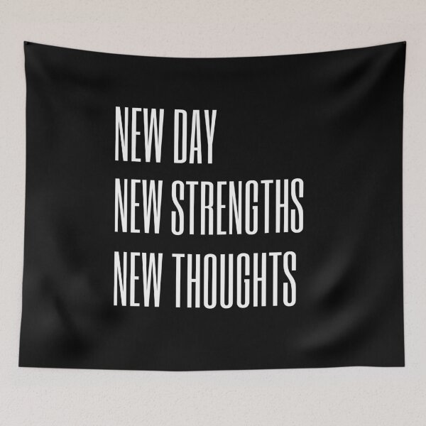 Item preview, POSITIVE MESSAGE: NEW DAY NEW STRENGTHS NEW THOUGHTS designed and sold by Skeelo702.