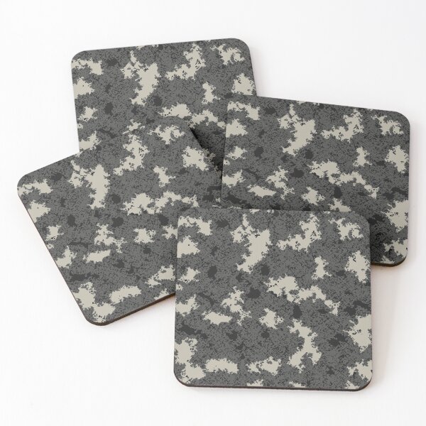 Item preview, Gray Camo Poster Edges Camouflage Patterns in Grey Shades and Black designed and sold by ShopieHome.
