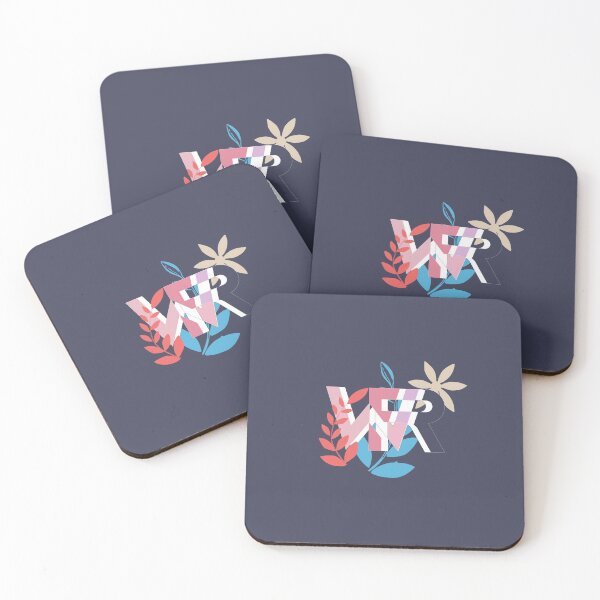 Item preview, Floral Typographic Monogram designed and sold by HGEEK.
