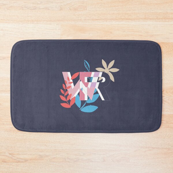Item preview, Floral Typographic Monogram designed and sold by HGEEK.
