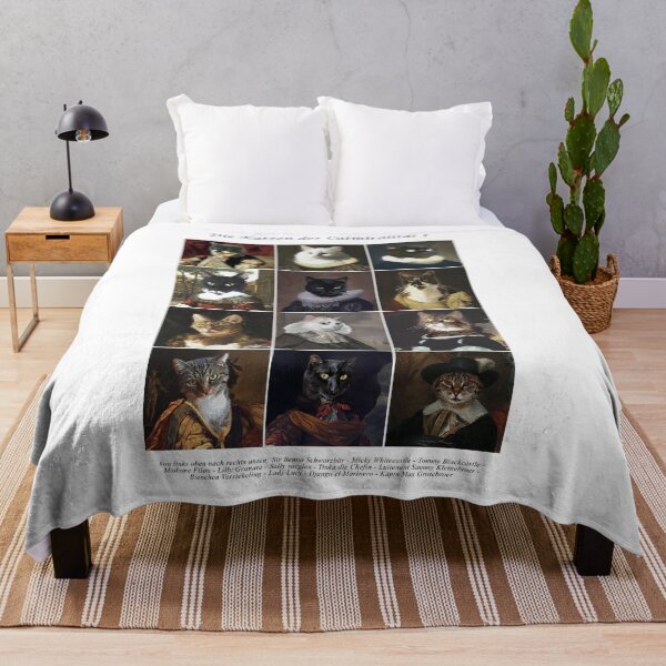 Catmiralty gallery poster Throw Blanket