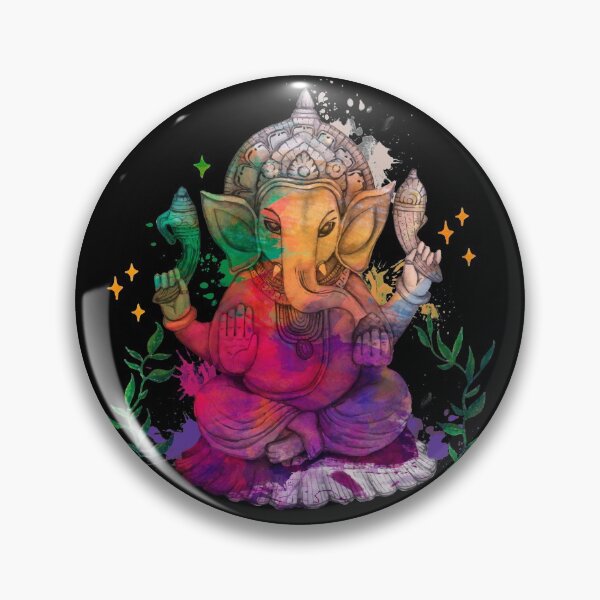 Item preview, Elephant God Ganesha In Watercolor Style Colors designed and sold by NomYen ..