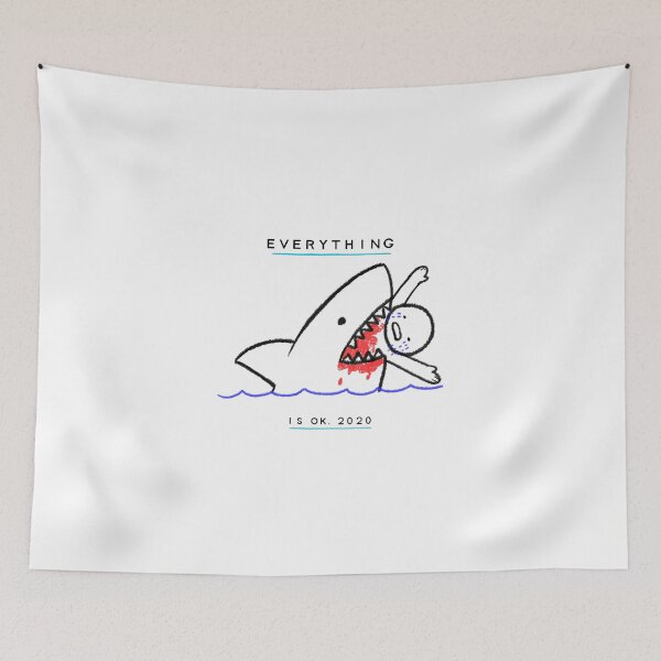 Item preview, Shark Attack, Everything is OK 2020 designed and sold by tepalistings.