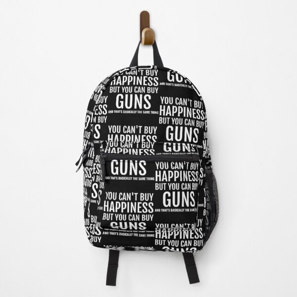 Item preview, Funny You Can't Buy Happiness But You Can Buy Guns print designed and sold by jakehughes2015.