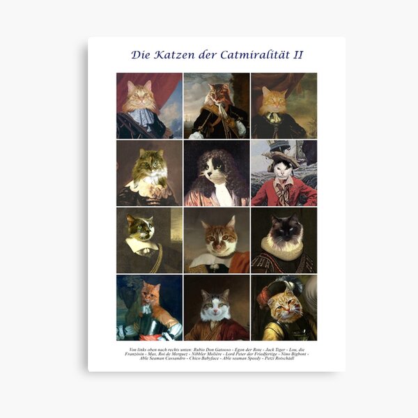 Catmiralty gallery poster Canvas Print