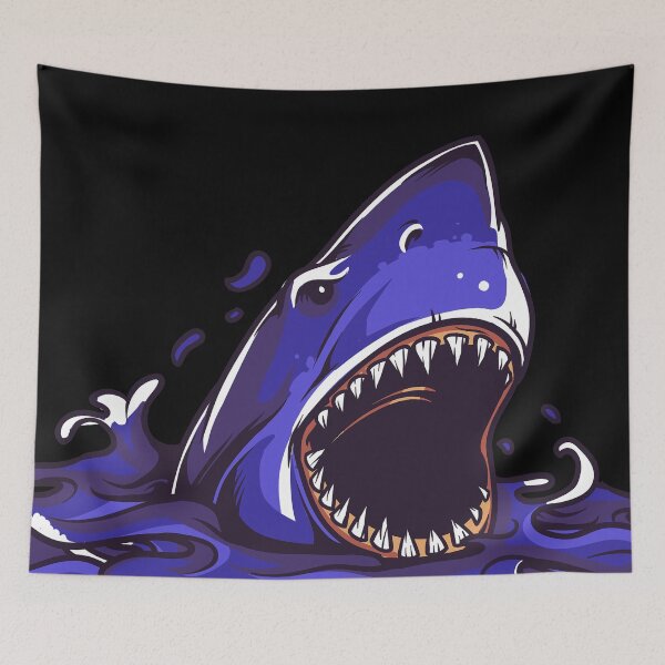 Item preview, Blue Shark Colorful Design designed and sold by bobla25.