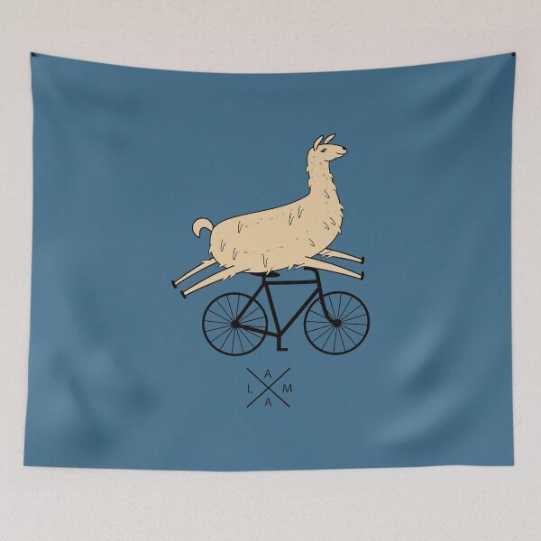Item preview, Lama rides a bicycle designed and sold by spontania.