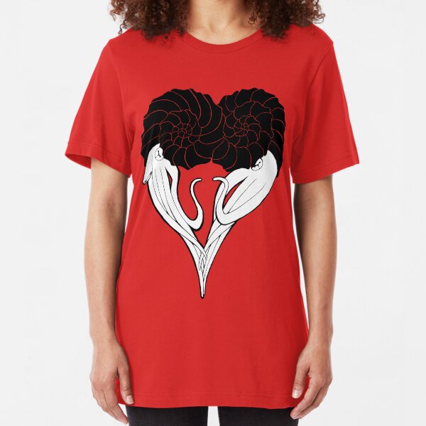 Ammonite Amore (B&W) Slim Fit T-Shirt