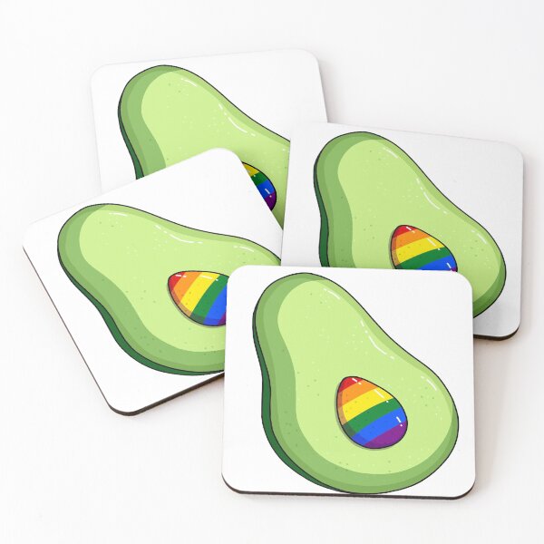 Item preview, Avocado with rainbow designed and sold by atakji.