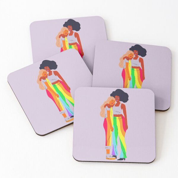 Item preview, lesbian couple- LGBTQIA+ rainbow ,love wins tshirt,pride prade,LGBTQ queer,transgender,live with pride,Rainbow, Gay Pride T-Shirt, Cute Rainbow, Pride Rainbow Print, Pride Outfit, Gay Tee, Lesbian  designed and sold by fitpress.