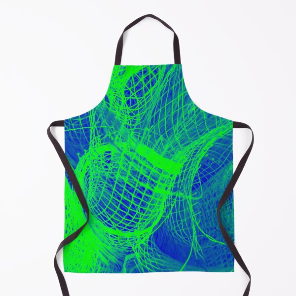 Item preview, Neon Green Blue Mesh Pattern designed and sold by wildjellybeans.