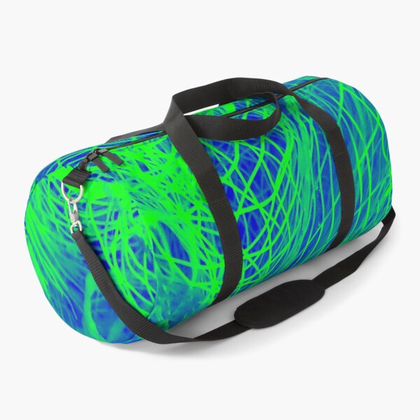 Item preview, Neon Green Blue Mesh Pattern designed and sold by wildjellybeans.