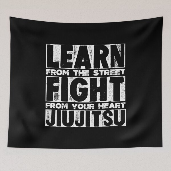 Item preview, A Unique Jiu Jitsu Gift Idea Learn to fight from the heart designed and sold by Nessshirts.