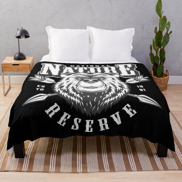 Item preview, National Nature Reserve Bears Monochrome designed and sold by Vector Scout Lab.
