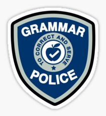 Grammar Police Sticker