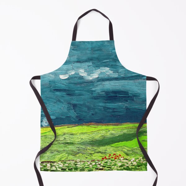 Item preview, wheatfield under thunderclouds Van Gogh (new color edit) designed and sold by DejaVuStudio.