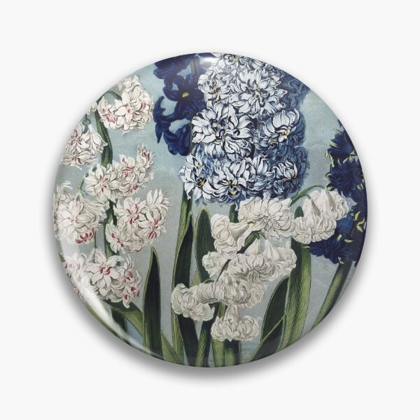 Item preview, Vintage Flower Plate - Hyacinths - Robert John Thornton designed and sold by DejaVuStudio.